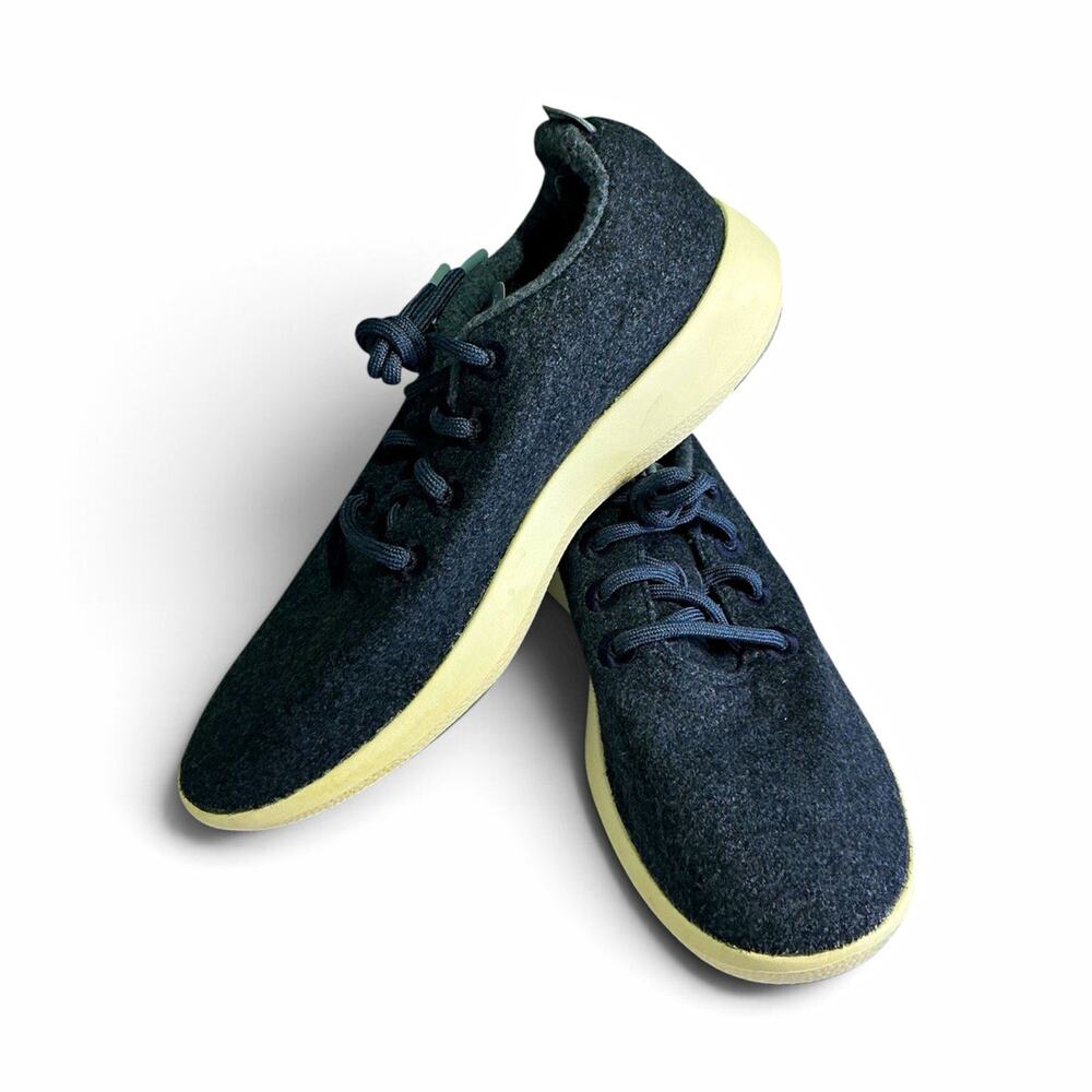 Allbirds Men's Gray Lace-Up Low Top Sneakers Athletic Shoes Rubber Outsole